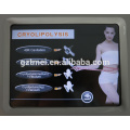 New Two handle cryo vertical cryolipolysis cavitation rf device